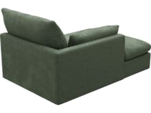 Willow Tribute Dark Jade Chaise Left Arm Facing Sofa Module color Tribute Dark Jade