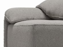 Clarence Boucle Pumice 2 Seat Left Arm Facing Sofa Module color Boucle Pumice