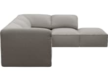 Kai Boucle Pumice Modular Sofa - 4 Seater and Ottoman color Boucle Pumice