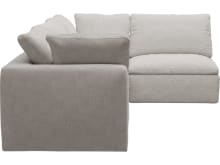 Cloud Avon Mineral Modular Sofa - 4 Piece color Avon Mineral