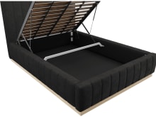 Brentwood Gas Lift Bed California Charcoal color California Charcoal