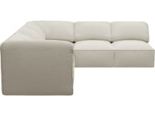 Kai Boucle Ivory Modular Sofa - 5 Seater color Boucle Ivory