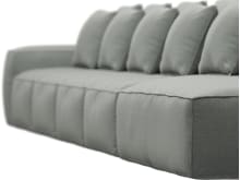 Riley Tribute Storm Modular Sofa - 1x Arm, 4x Armless, 1x Right Terminal color Tribute Storm
