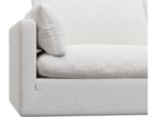Willow Noa Fog Chaise Sofa - 3 Seater color Noa Fog