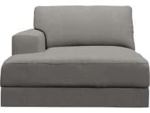 Monica Isla Soft Grey Left Arm Facing Chaise Module color Isla Soft Grey