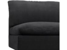 Willow Plaza Flint Grey Armless Sofa Module color Plaza Flint Grey