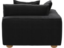 Tully Plaza Flint Grey Chaise Left Arm Facing Module color Plaza Flint Grey