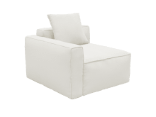 Riley Apt Tribute Shell Left Arm Facing Chair Module color Tribute Shell