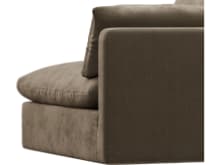 Willow Tribute Walnut 1 Seat Right Arm Facing Sofa Module color Tribute Walnut