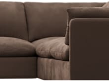 Willow Muse Chocolate Corner Sofa - 5 Seater color Muse Chocolate