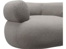 Colette Boucle Pumice Swivel Armchair color Boucle Pumice