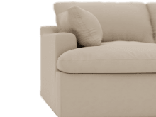 Retreat Blaze Latte Chaise Sofa - 3 Seater color Blaze Latte