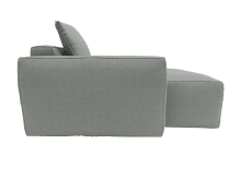 Riley Apt Tribute Storm Chaise Left Arm Facing Sofa Module color Tribute Storm