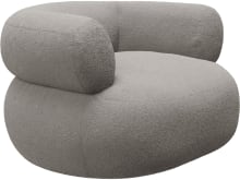 Colette Boucle Pumice Swivel Armchair color Boucle Pumice