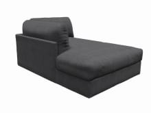 Finley Plaza Flint Grey Left Arm Facing Chaise Module color Plaza Flint Grey