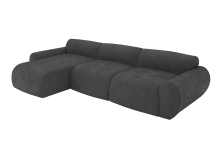 Malmo California Charcoal Chaise Sofa - 3 Seater color California Charcoal