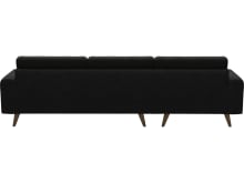 Dane California Charcoal Chaise Sofa - 3 Seater color California Charcoal