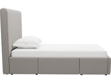 Aria Boucle Pumice Left Drawer Storage Bed color Boucle Pumice