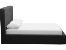 Felix Gas Lift Bed Plaza Flint Grey color Plaza Flint Grey