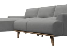 Dane Maya Flint Chaise Sofa - 3 Seater color Maya Flint