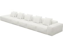 Riley Tribute Shell Modular Sofa - 1x Arm, 4x Armless, 1x Left Terminal color Tribute Shell