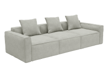 Riley Apt Toorak Pebble Sofa - 3 Seater color Toorak Pebble