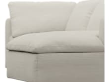 Cloud Deep Toorak Pearl Modular Sofa - 3 Seater Chaise color Toorak Pearl