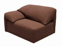 Clarence Muse Rust 2 Seat Left Arm Facing Sofa Module color Muse Rust