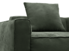Riley Apt Muse Forest Sofa - 3 Seater Chaise color Muse Forest