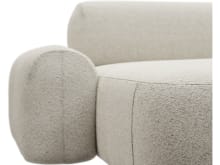 Beckett Boucle Ivory Chaise Sofa - 3 Seater color Boucle Ivory