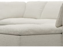 Cloud Deep Boucle Ivory Modular Sofa - 6 Piece color Boucle Ivory