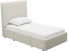 Aria Muse Flax Left Drawer Storage Bed color Muse Flax