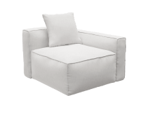 Riley Apt Muse Frost Right Arm Facing Chair Module color Muse Frost