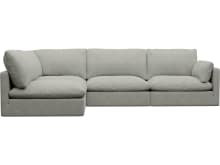 Willow Toorak Pebble Corner Sofa - 4 Seater LAF Terminal color Toorak Pebble