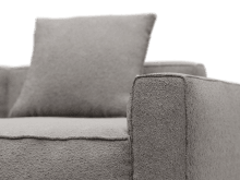 Riley Apt Boucle Pumice Sofa - 3 Seater Chaise color Boucle Pumice