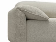 Clarence Boucle Ivory Sofa - 4 Seater color Boucle Ivory