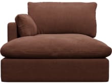 Willow Muse Rust Chaise Left Arm Facing Sofa Module color Muse Rust