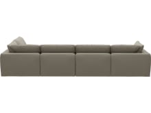 Cloud Deep Plaza Natural Modular Sofa - 6 Piece color Plaza Natural
