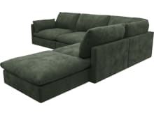 Willow Muse Forest Modular Sofa - 5 Seater RAF Terminal color Muse Forest