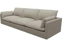 Willow Plaza Natural Modular Sofa - 3 Seater color Plaza Natural
