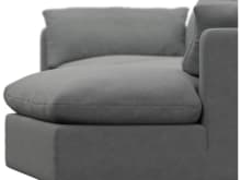 Willow Maya Flint Chaise Sofa - 3 Seater color Maya Flint