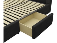 Aria Drawer Bed California Charcoal color California Charcoal