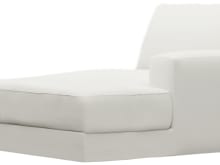 Monica Tribute Shell Right Arm Facing Chaise Module color Tribute Shell