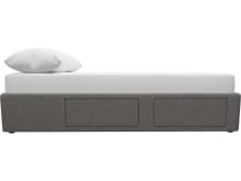 Zenith Storage Drawer Bed Base California Slate color California Slate