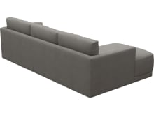 Haven Apt Isla Soft Grey Chaise Sofa color Isla Soft Grey