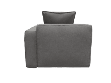 Riley Apt California Slate Right Arm Facing Chair Module color California Slate