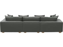 Tully Tribute Storm Chaise Sofa - 3 Seater color Tribute Storm