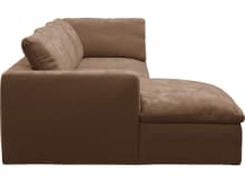 Cloud Deep Tribute Chestnut Modular Sofa - 3 Seater Chaise color Tribute Chestnut