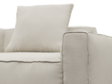 Riley Apt Toorak Pearl Sofa - 3 Seater Chaise color Toorak Pearl