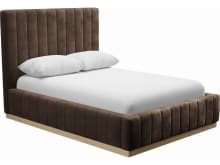 Brentwood Gas Lift Bed Muse Chocolate color Muse Chocolate